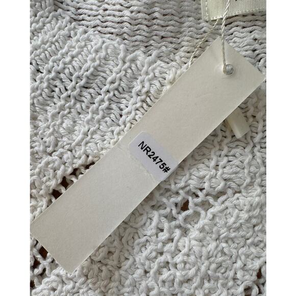 NWT Nare Moda Loose Knit Sweater Size Medium Women’s White - Picture 5 of 8